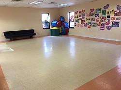 Huge multipurpose/gross motor skill, free play room!